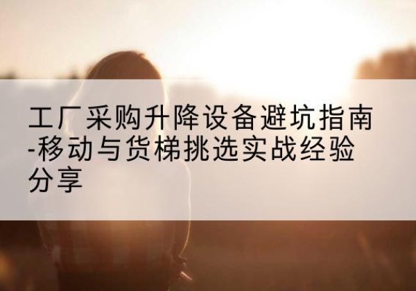 西峡移动式升降机怎么选-工厂采购升降设备避坑指南-移动与货梯挑选实战经验分享